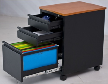 File Cabinet 3-drawer metal